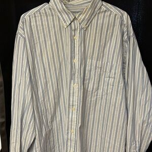 Faded Glory Men's Blue and White Striped Shirt